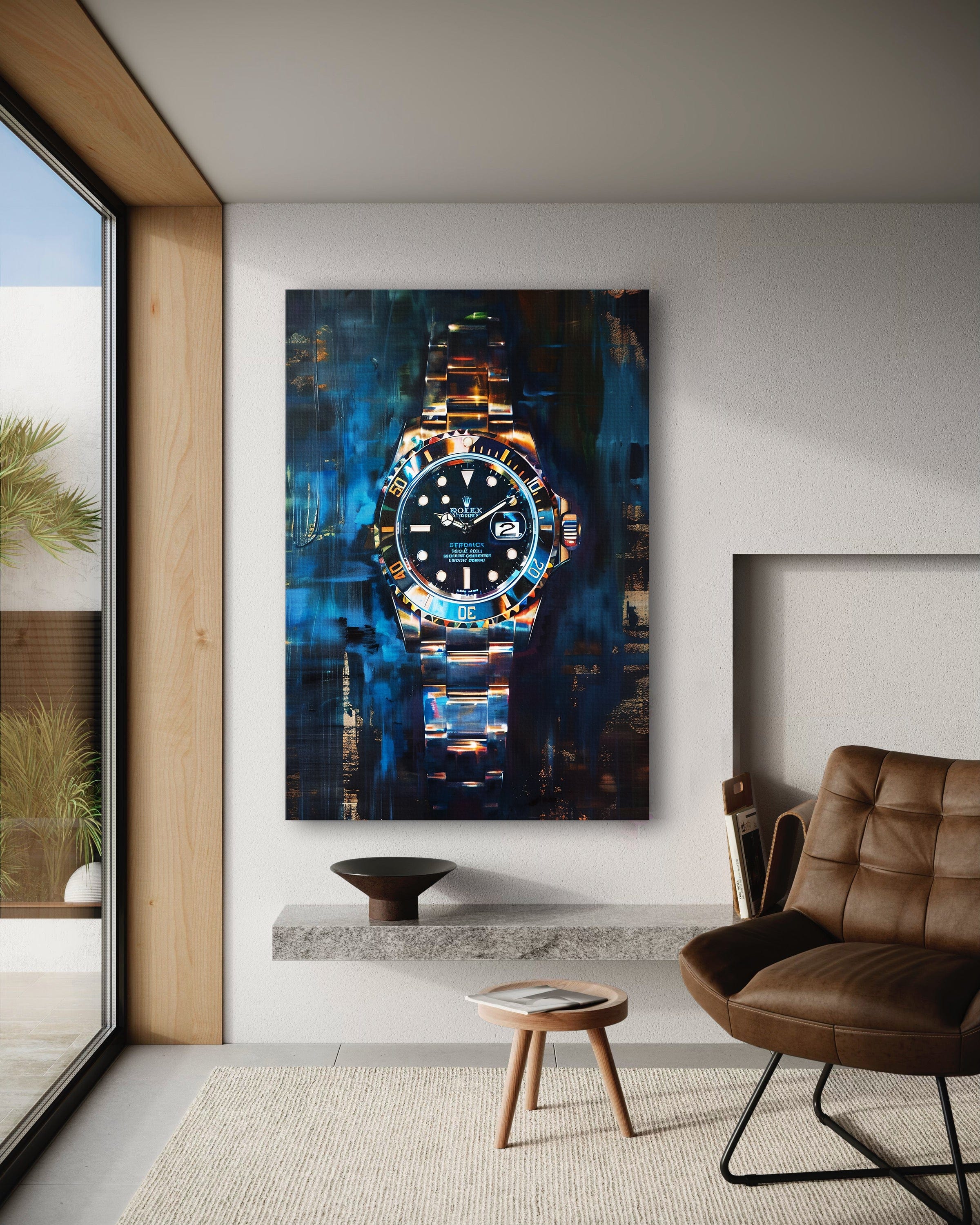 10 past Rolex V2 - Leinwandbild Pop Art