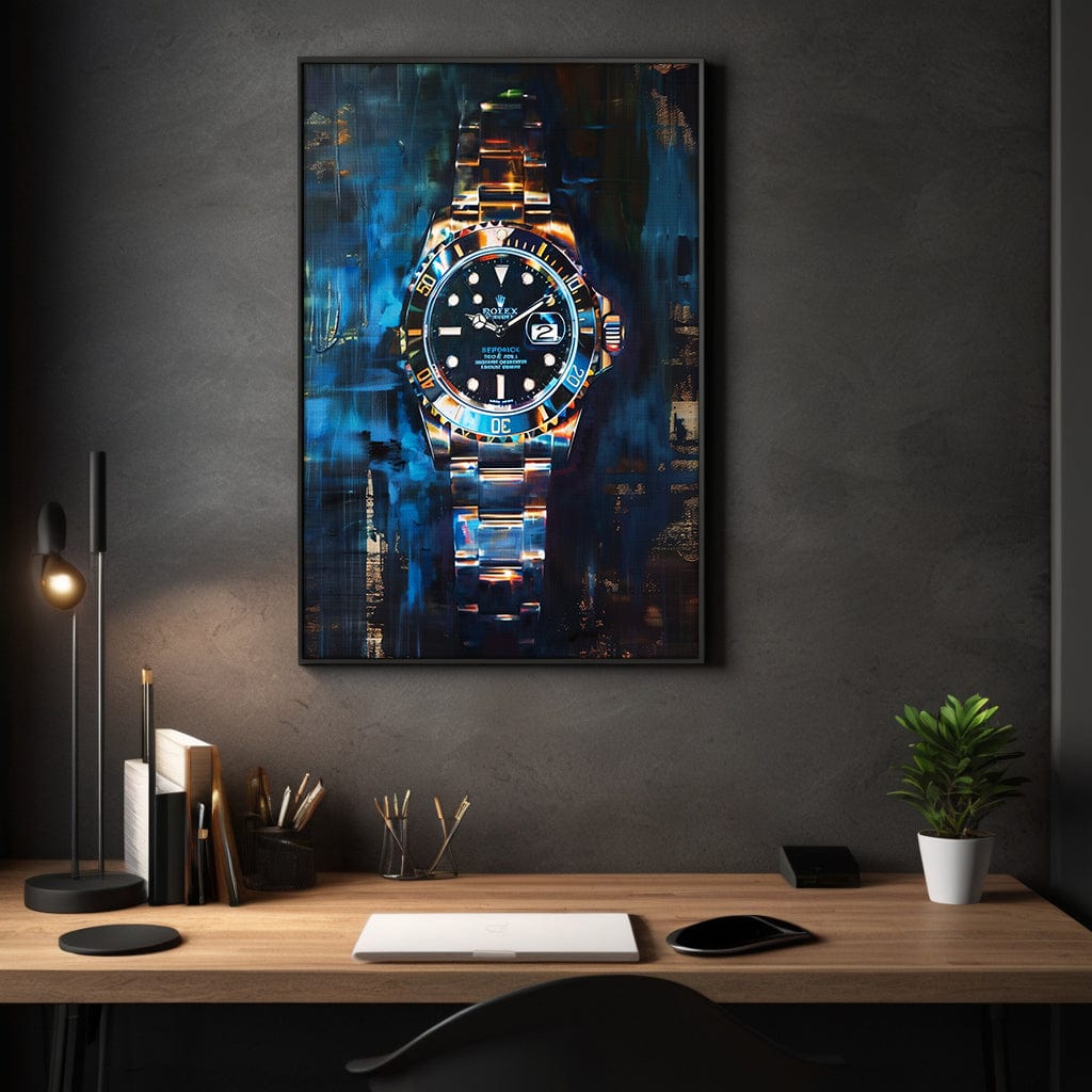 10 past Rolex V2 - Leinwandbild Pop Art