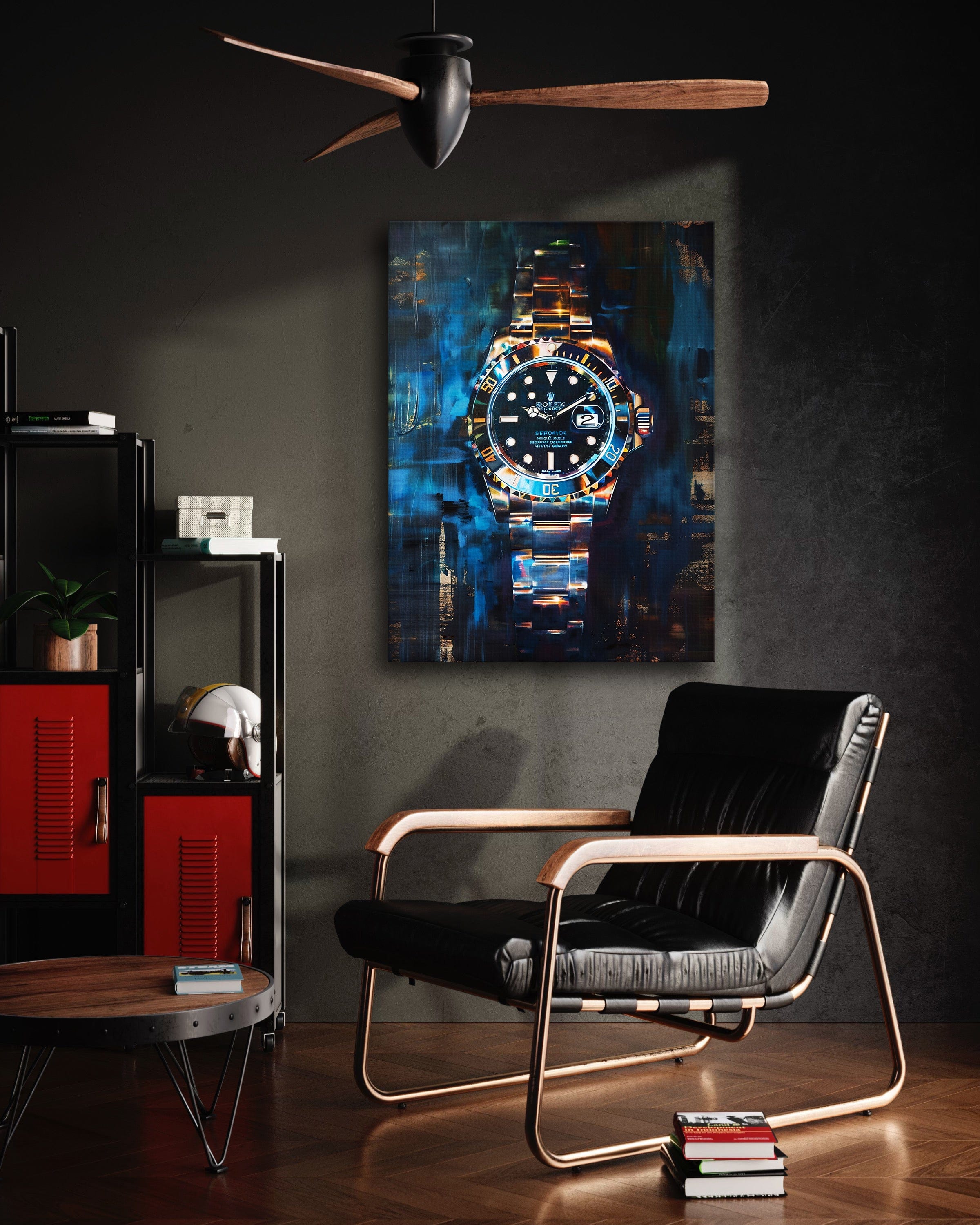 10 past Rolex V2 - Leinwandbild Pop Art