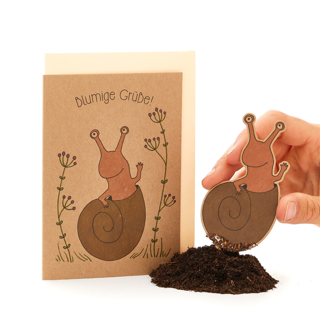 Grußkarte "Schnecke"