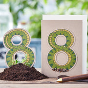 Geburtstagskarte "Acht"