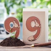 Geburtstagskarte "Neun"