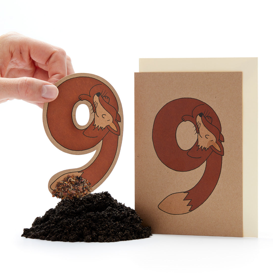 Geburtstagskarte "Neun"