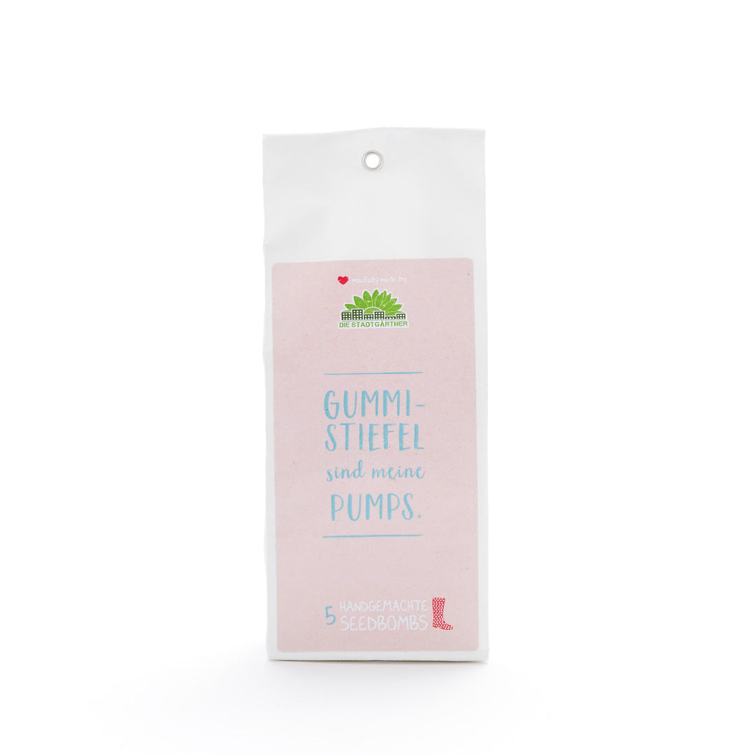 5 Samenbomben "Gummistiefel"