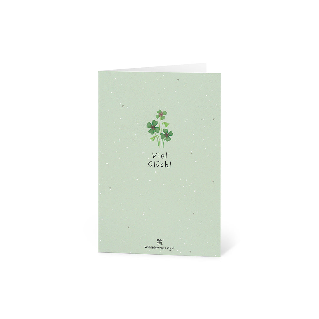 Grußkarte - Viel Glück!