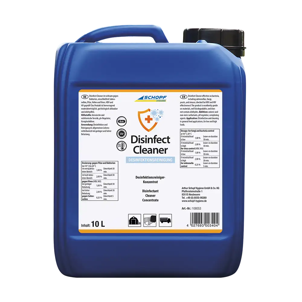 Schopf Disinfect Cleanerflüssiges Desinfektionsmittel  hoher Fettlösekraft 10 l