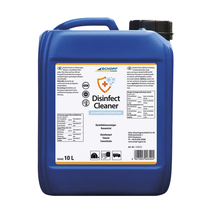 Schopf Disinfect Cleanerflüssiges Desinfektionsmittel  hoher Fettlösekraft 10 l