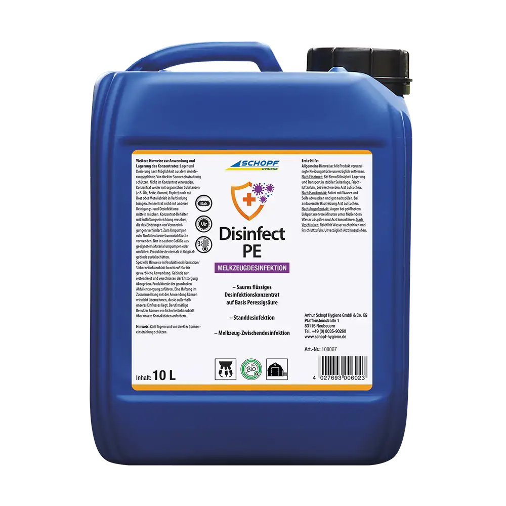 Schopf Disinfect PE Desinfektionsmittel auf Basis Peressigsäure 10 kg