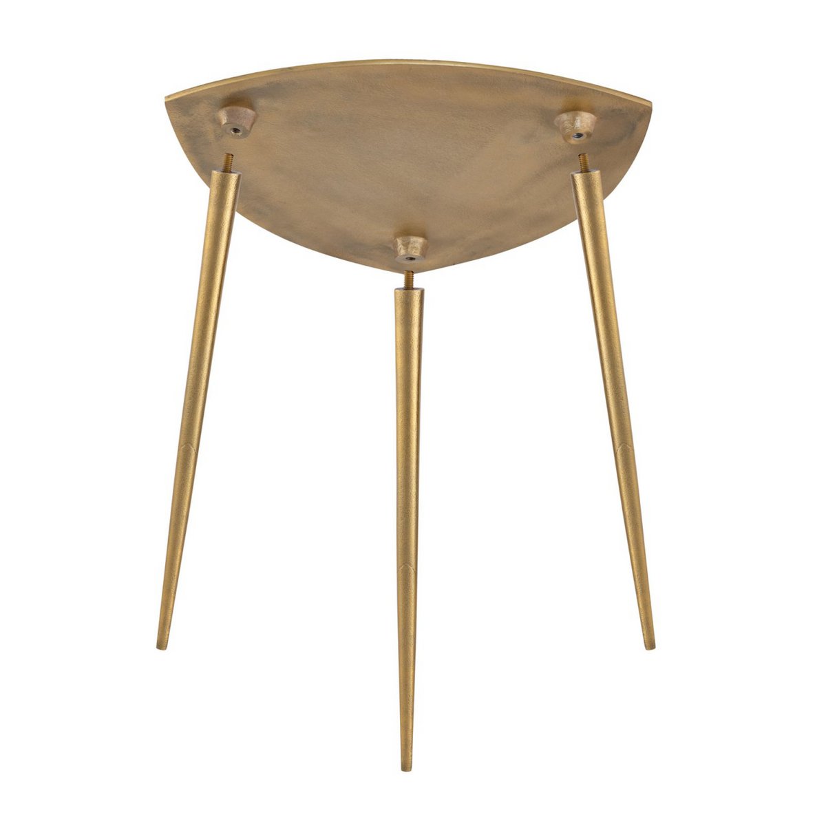 Beistelltisch - Metall Dekotisch - Alster - 40x45x40 cm dreieckig - Aluminium -