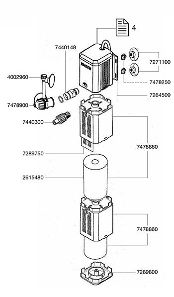 EHEIM Dichtungsring (2 Stk.) f. universal 600/PowerLine 200