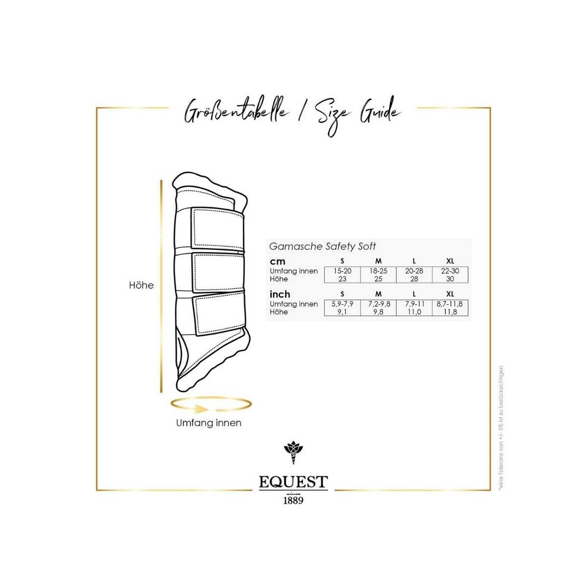 EQuest Gamasche Safety Soft mit Fell, 2er Set