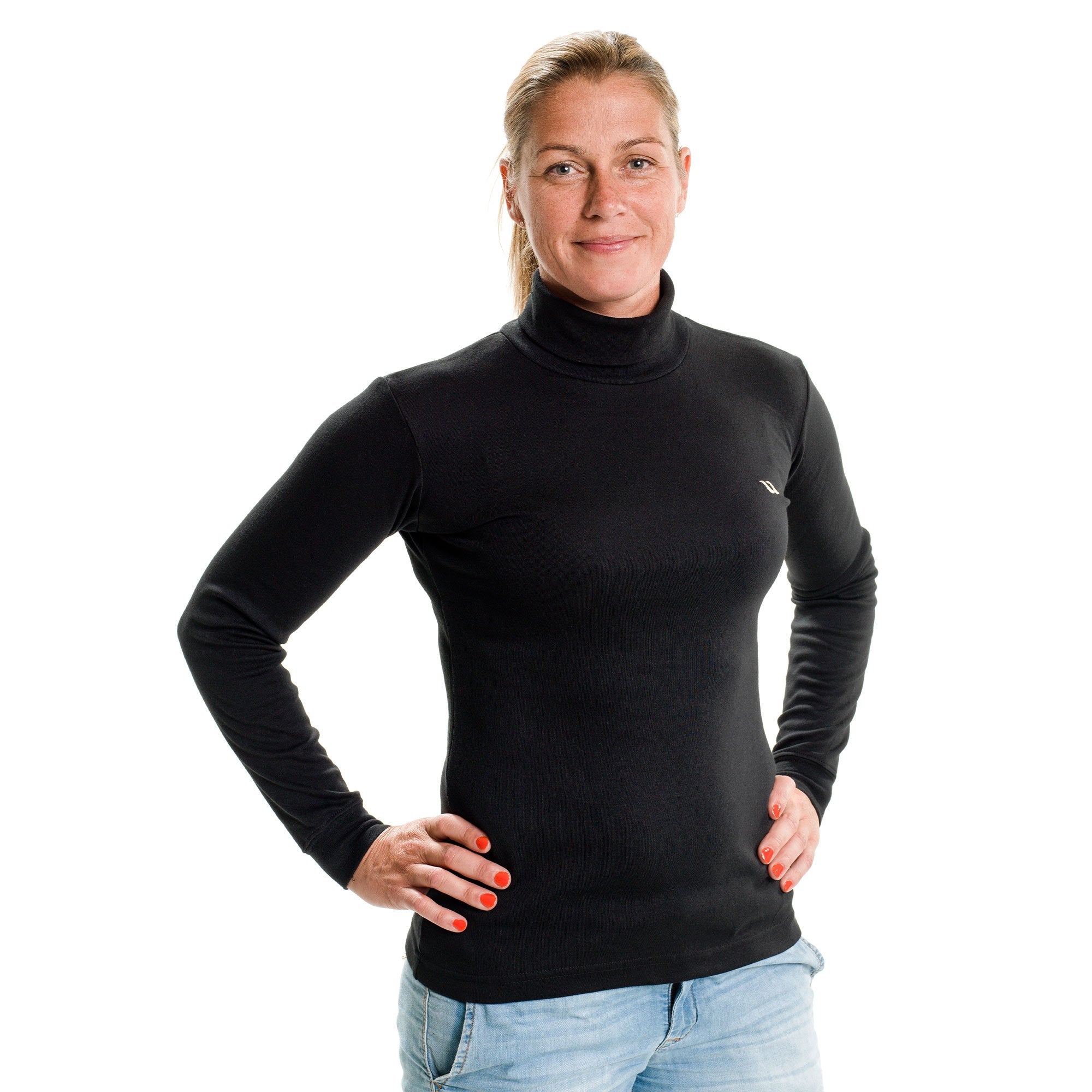 Rollkragensweatshirt Damen