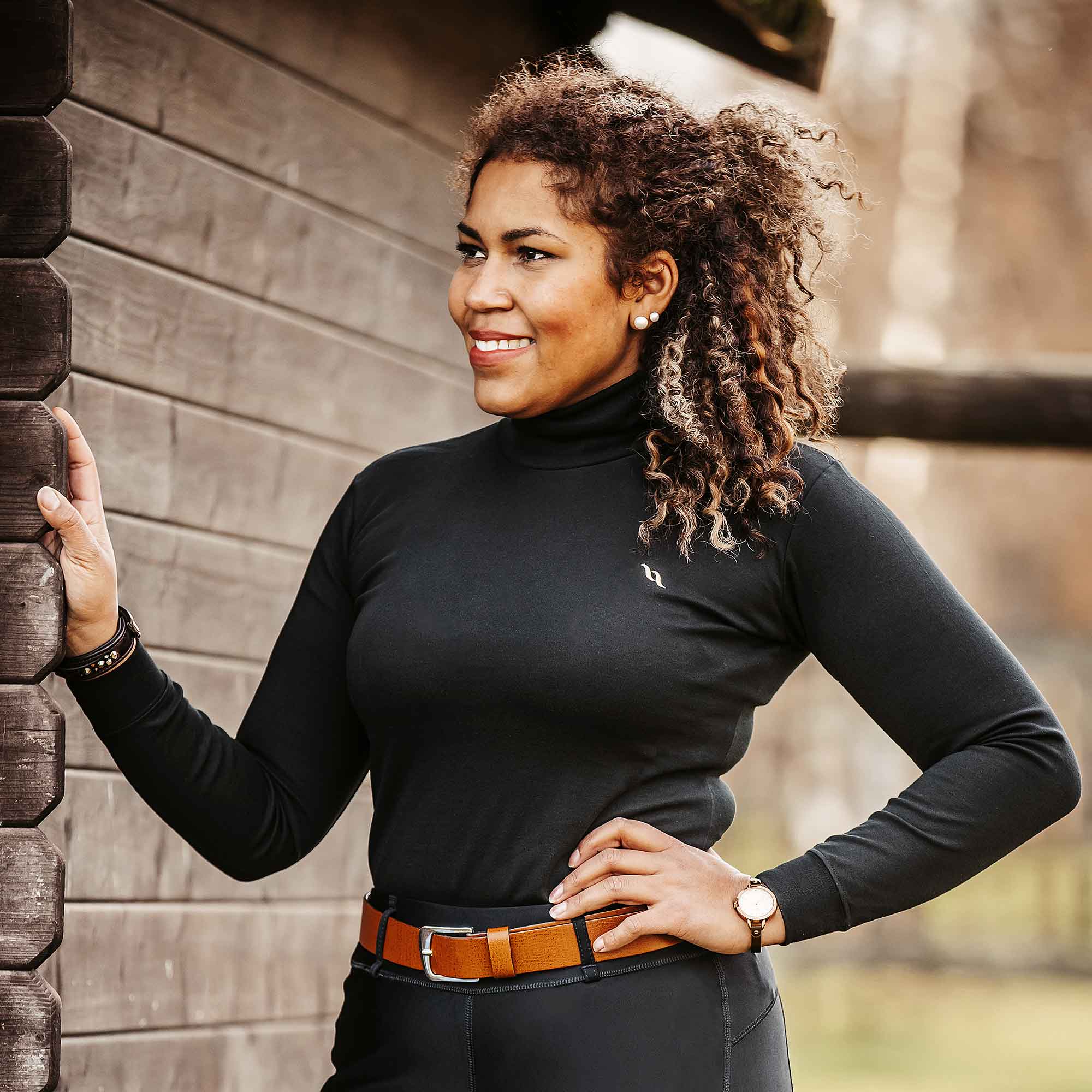 Rollkragensweatshirt Herren