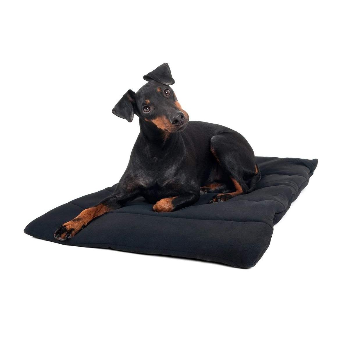 BACK ON TRACK Hundekissen, schwarz, 50 x 68 cm