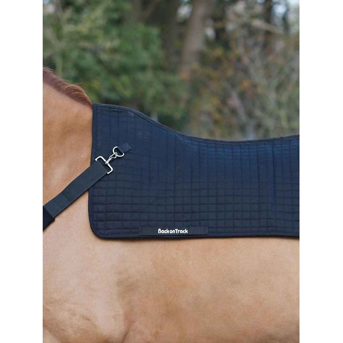BACK ON TRACK Rückenwärmer Pferd Royal, schwarz, 80 cm x 105 cm