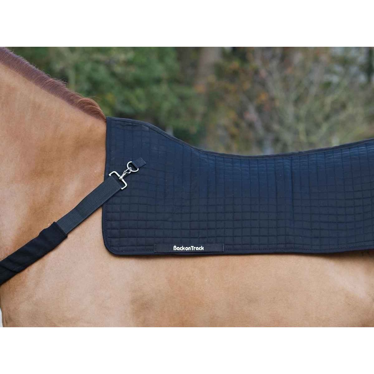 BACK ON TRACK Rückenwärmer Pferd Royal, schwarz, 80 cm x 105 cm