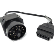 OBD Kabel 35 cm BMW 20pin OBD2 Anschluss Diagnosekabel Schwarz Für Fahrzeugdiagnose