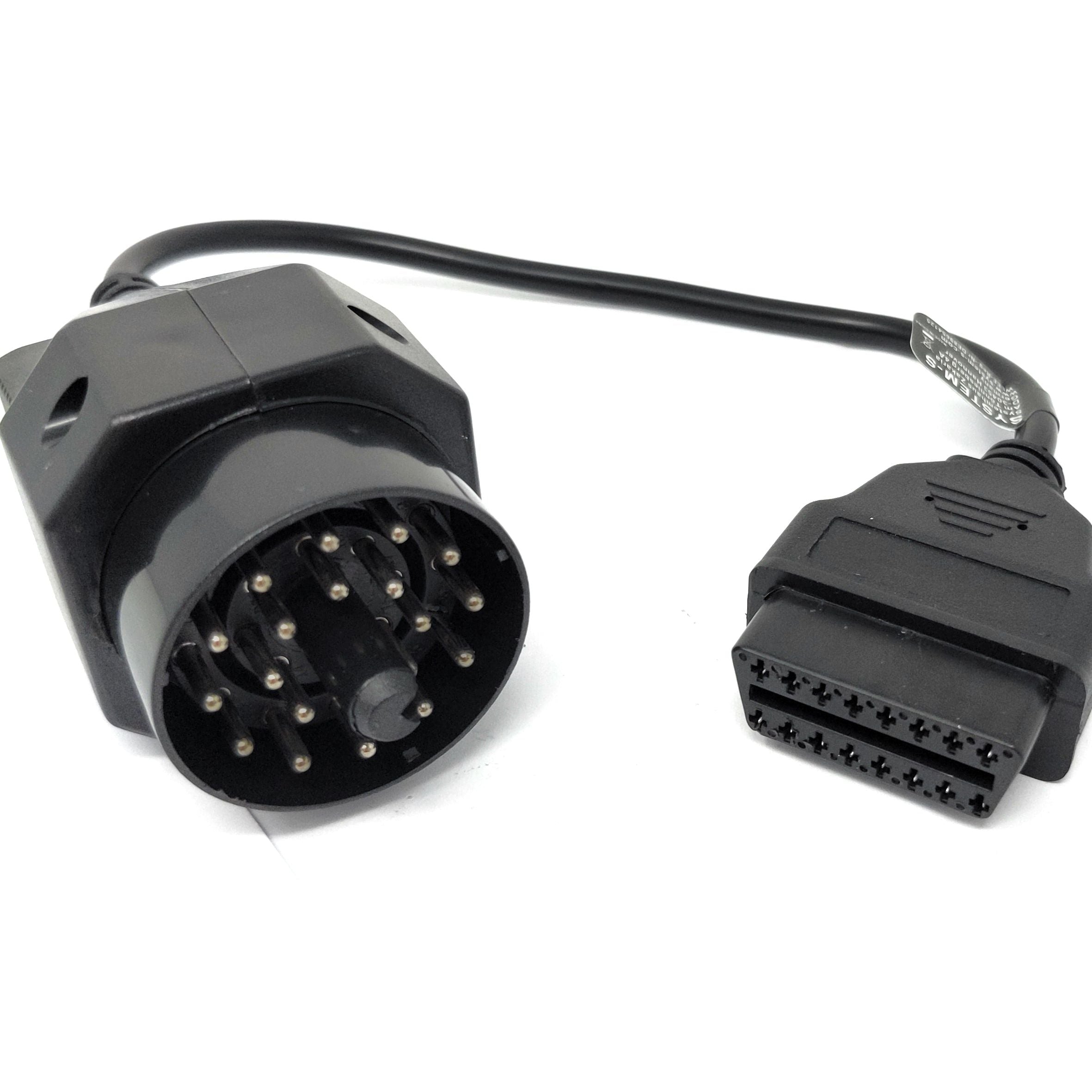 OBD Kabel 35 cm BMW 20pin OBD2 Anschluss Diagnosekabel Schwarz Für Fahrzeugdiagnose