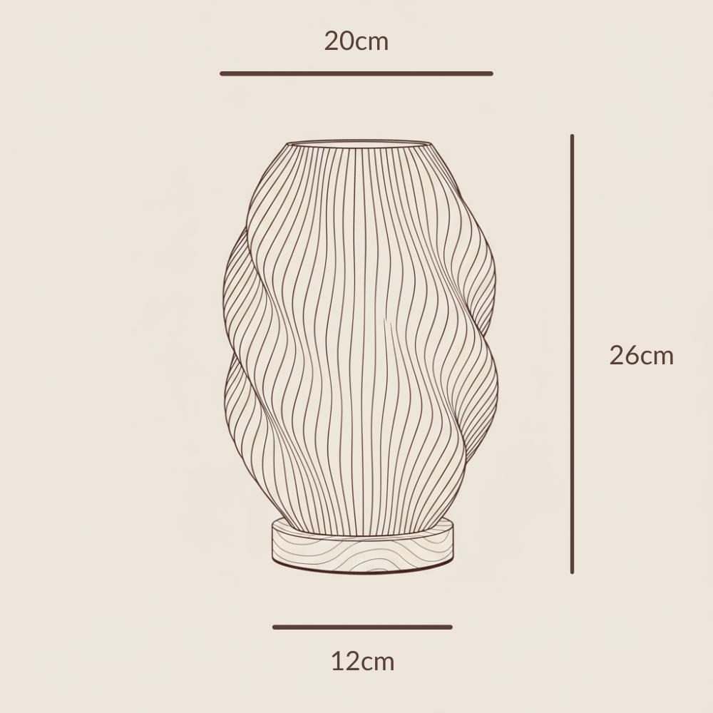 Twuro Lampe Mit Welligem Lichtdesign Für Eine Warme Gemütliche Atmosphäre In Jedes Zimmer Wohnzimmer Schlafzimmer