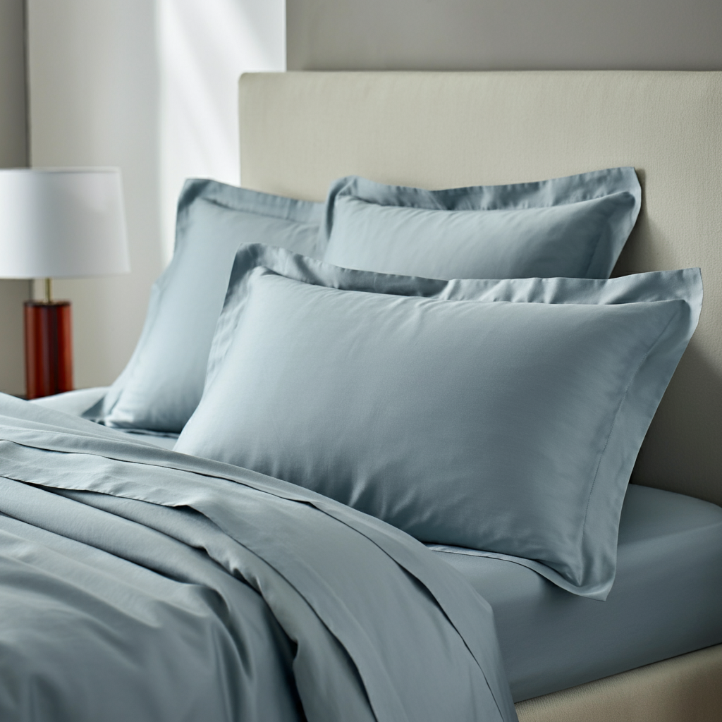 Grand Hotel Perkal Kissenbezug Aus Hundert Prozent Ägyptischer Baumwolle Mit Ultraweicher Textur Und Atmungsaktivität