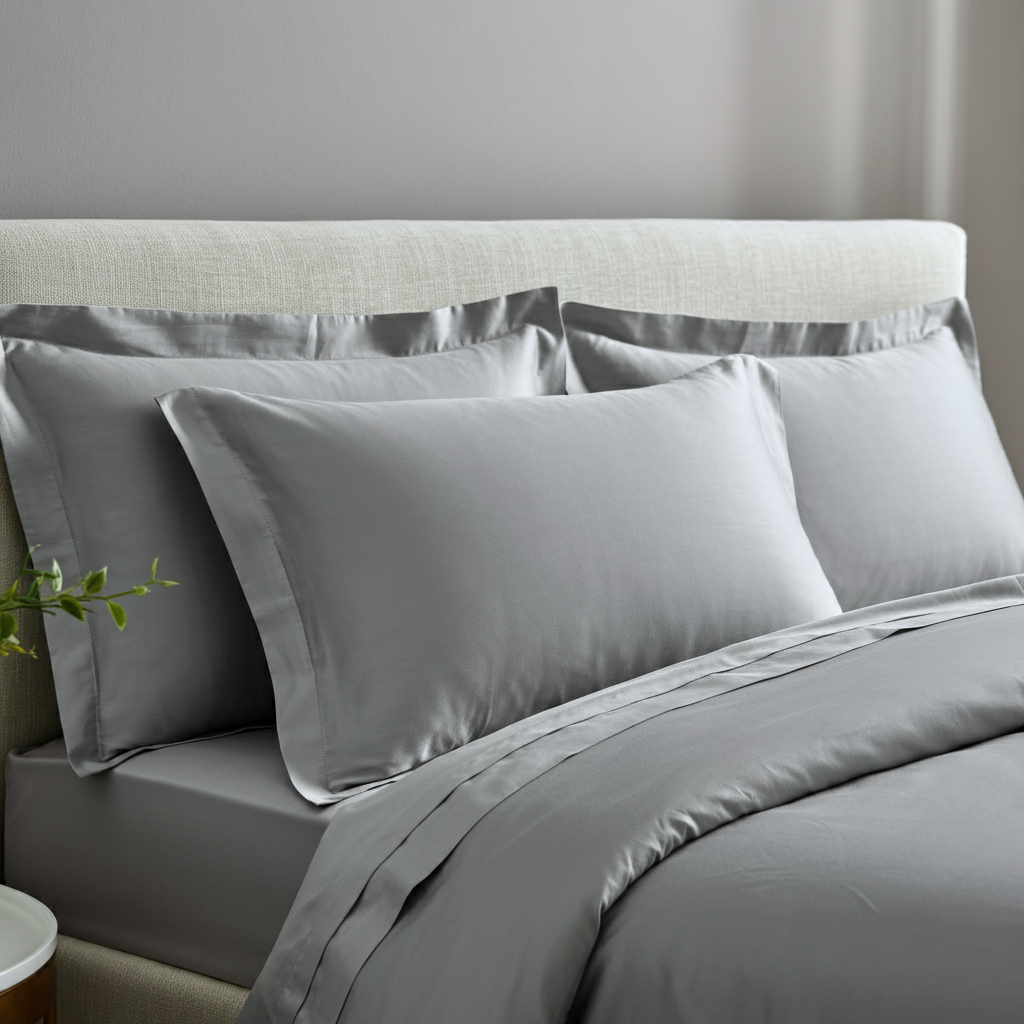 Grand Hotel Perkal Kissenbezug Aus Hundert Prozent Ägyptischer Baumwolle Mit Ultraweicher Textur Und Atmungsaktivität