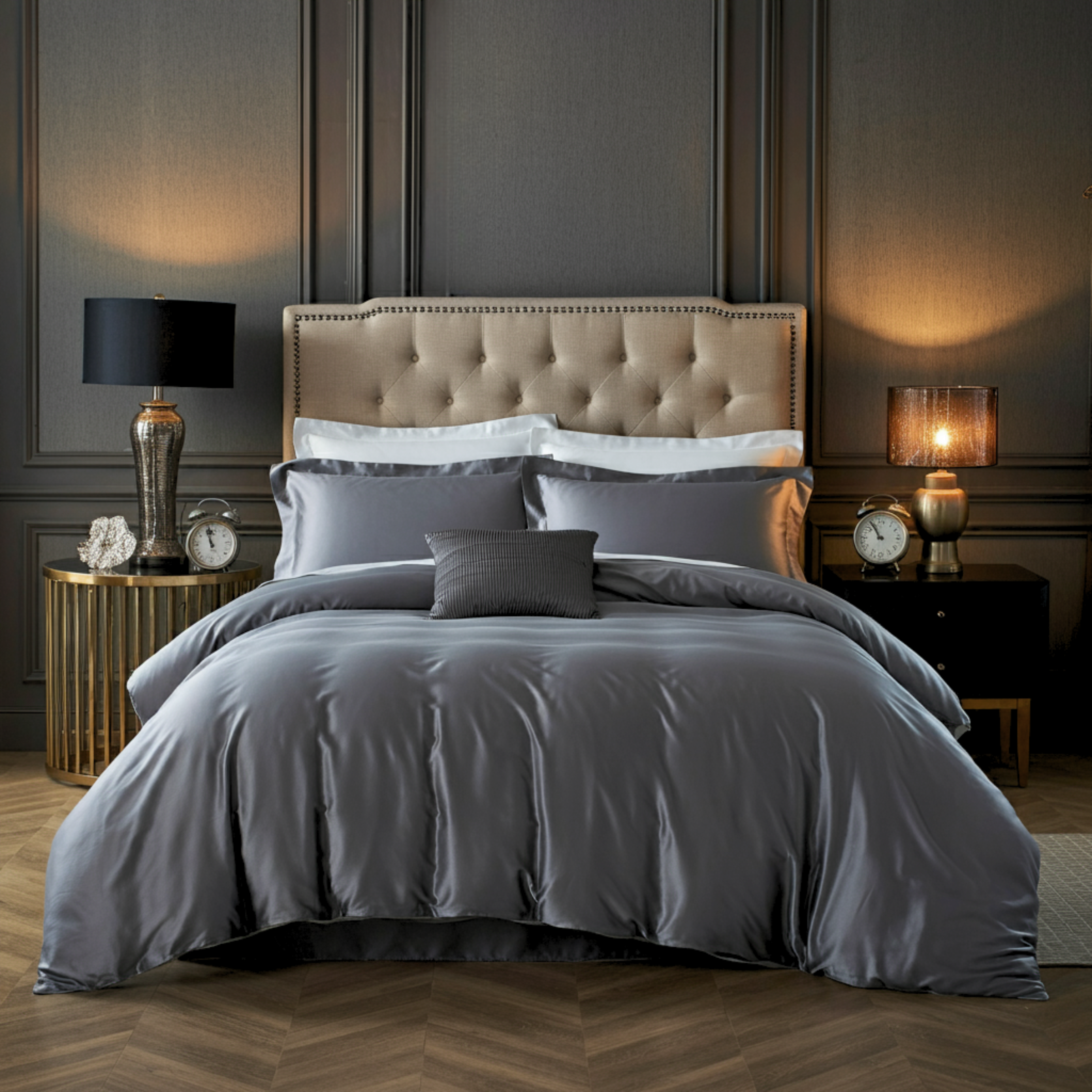 Charm Baumwolle Satin Kissenbezug Aus 100 Prozent Ägyptischer Baumwolle Mit 600 Fadendichte Und Seidigem Satinfinish