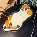 Handgemachte Betonduftkerze "Wave: Grey or Black" Bio Sojawachs mit Vanilla Toffee Duft von DochtFreunde by DochtFreunde