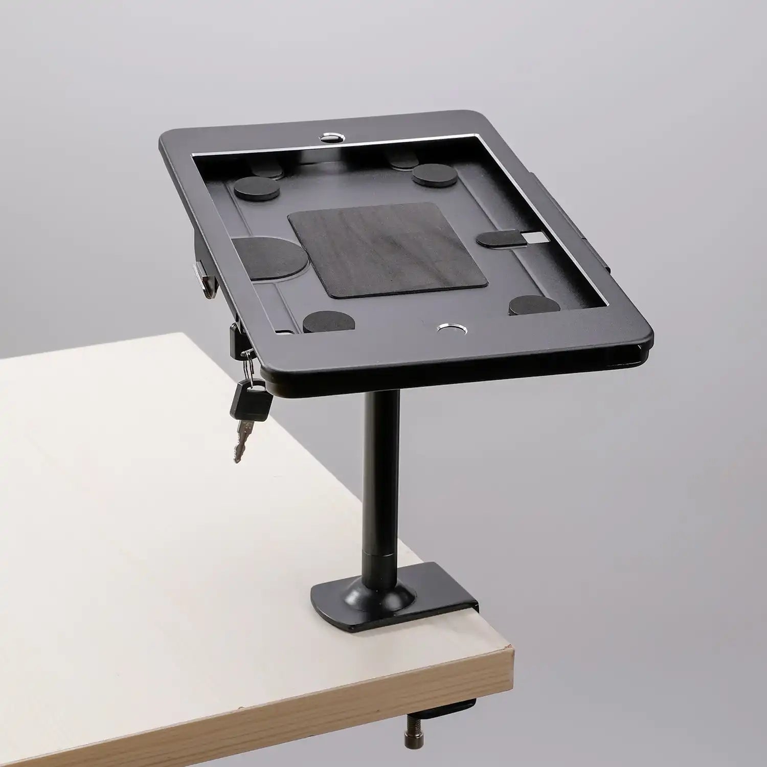 System S Stangenhalterung Mit Schloss Befestigung Aus Metall Schwarz Für iPad Pro 10,5 Zoll