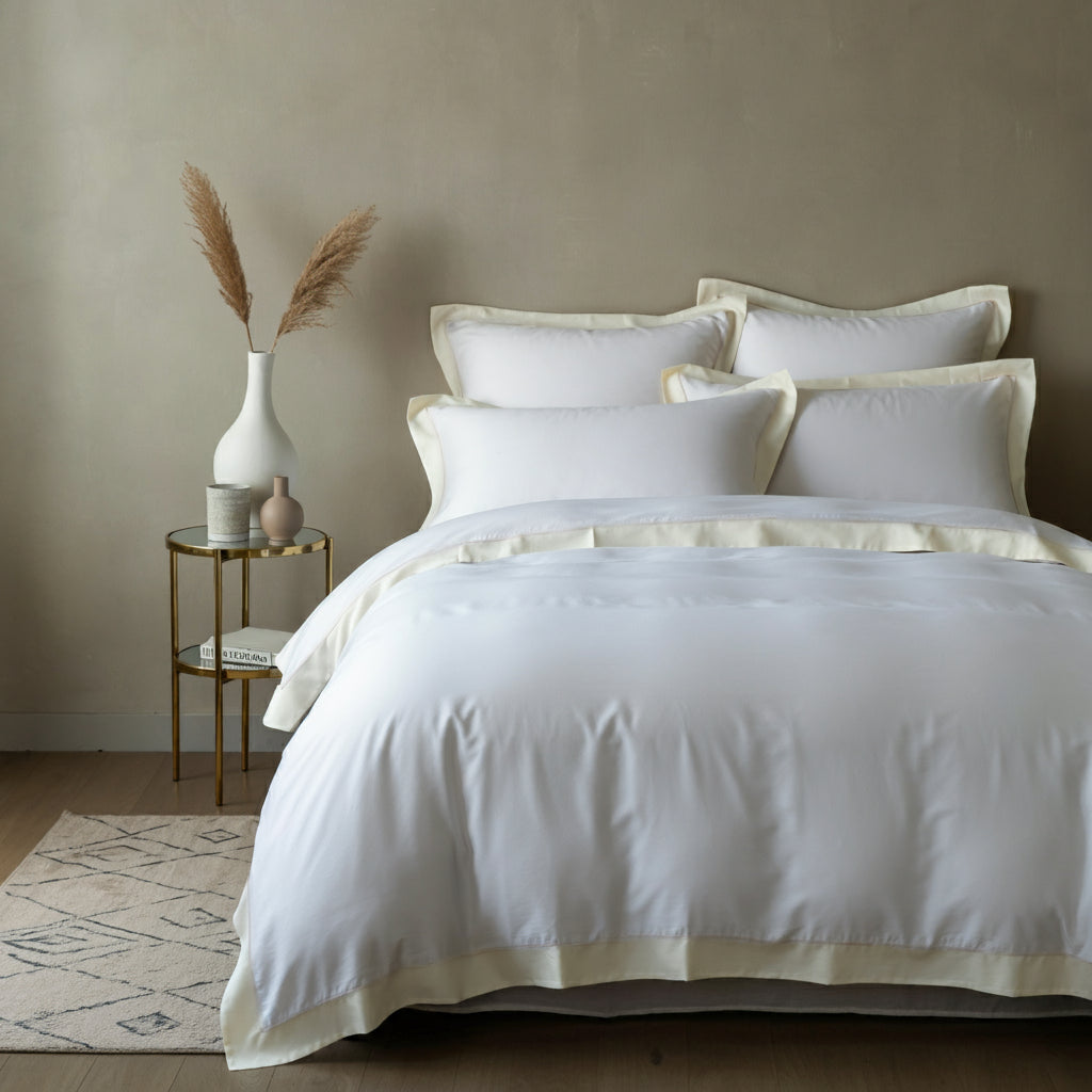 Aura Baumwolle Perkal Kissenbezug Aus Ägyptischer Baumwolle Mit Extra Langen Stapelfasern Für Weichheit Atmungsaktivität