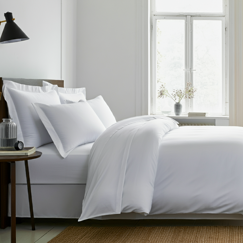 Grand Hotel Perkal Kissenbezug Aus Hundert Prozent Ägyptischer Baumwolle Mit Ultraweicher Textur Und Atmungsaktivität