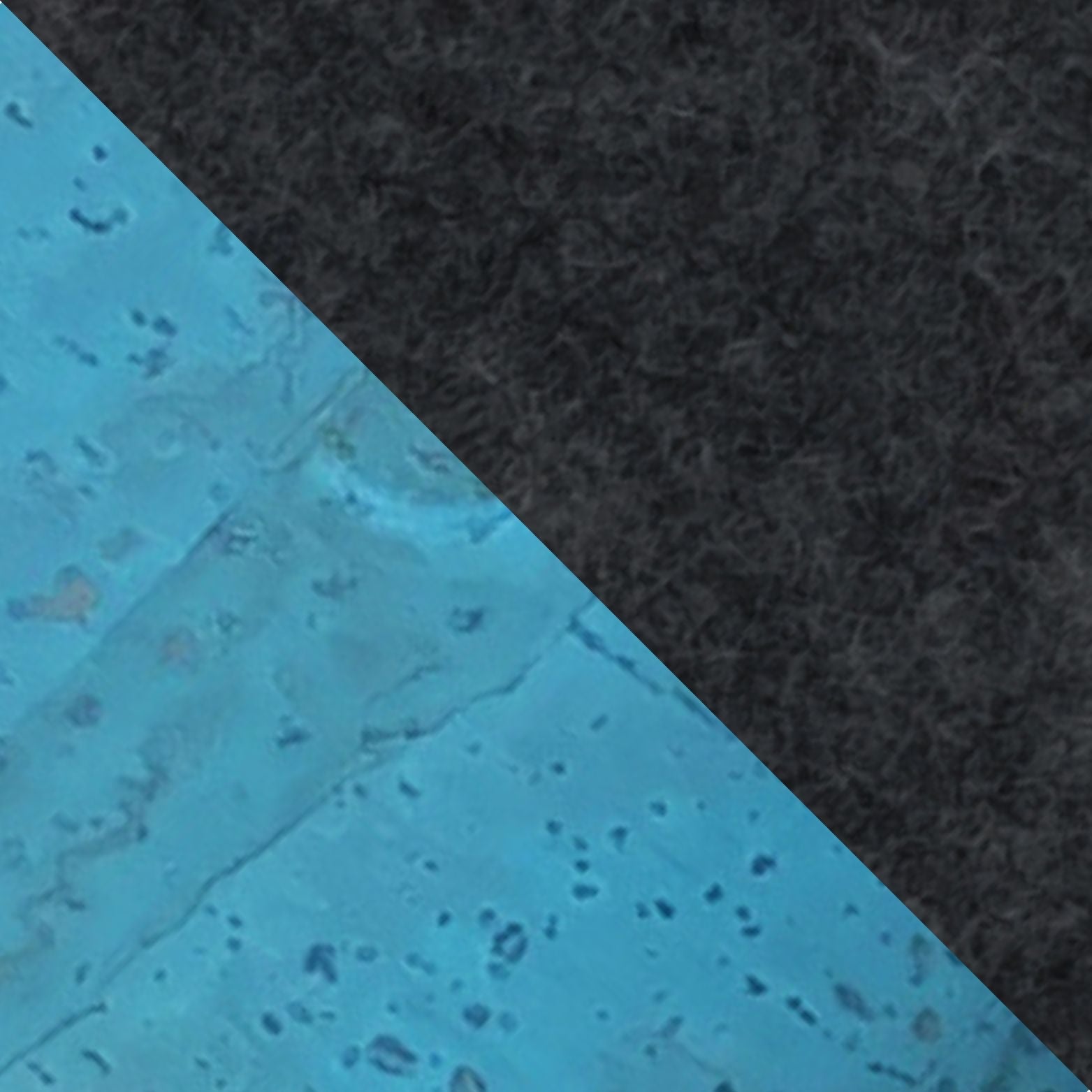 Umhängetasche für Google Pixel Fold | aus Filz und Bio-Baumwolle | anthrazit - azur | Modell KEDJA deluxe