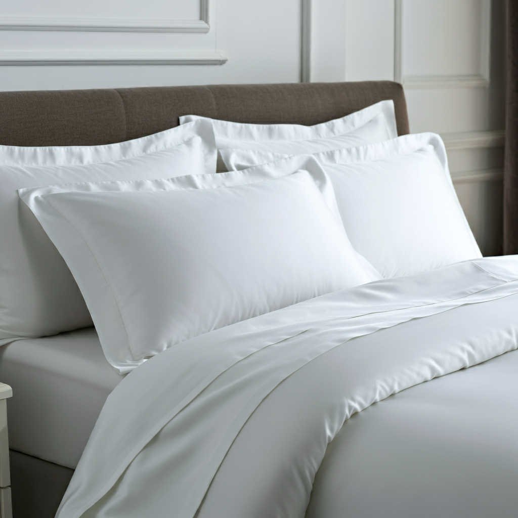 Charm Spannbettlaken Aus Ägyptischer Baumwolle Satin Mit 600 Fäden Für Atmungsaktiven Seidigen Glanz