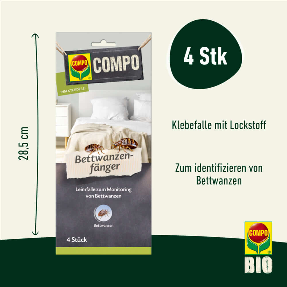 COMPO Bettwanzenfänger Klebefalle mit Lockstoff
