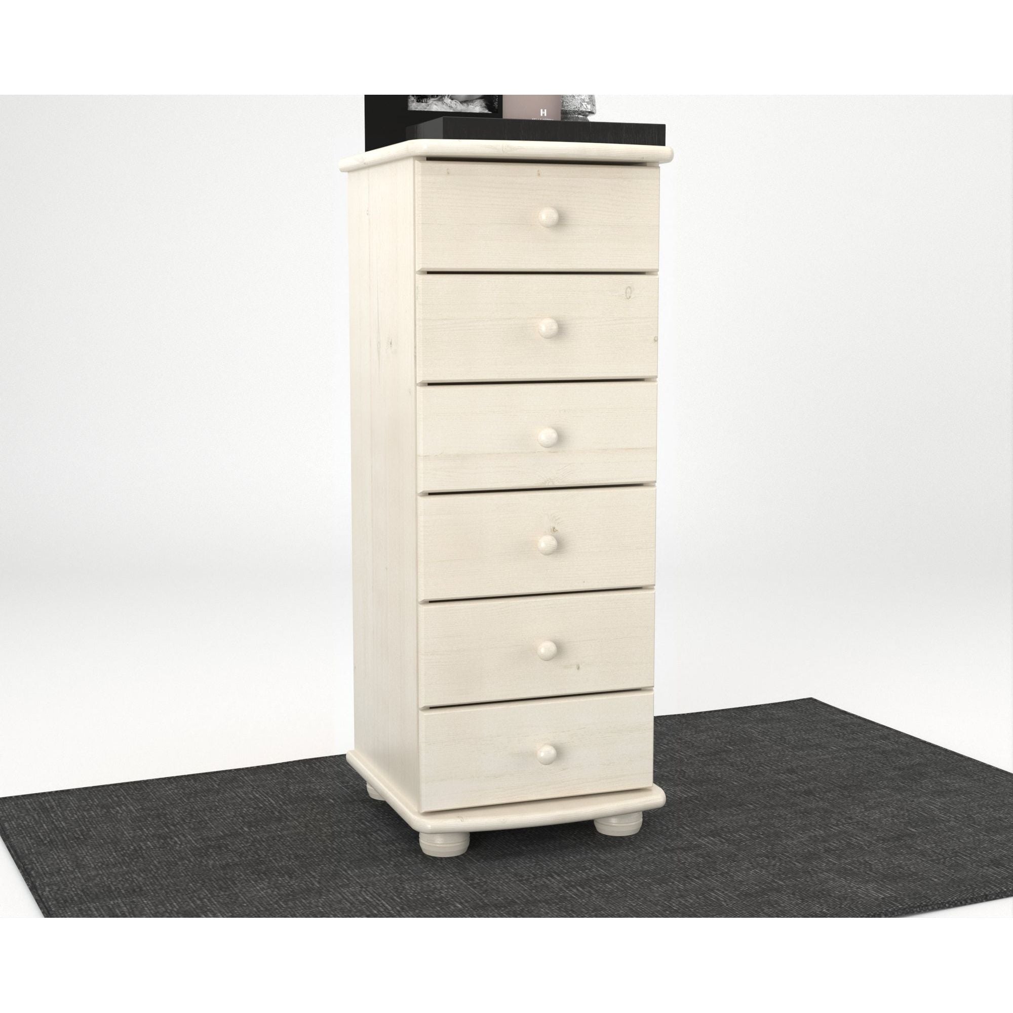 Anika Kiefer Massivholz Kommode  | 6-Schubladen | 100% Bio Kiefer