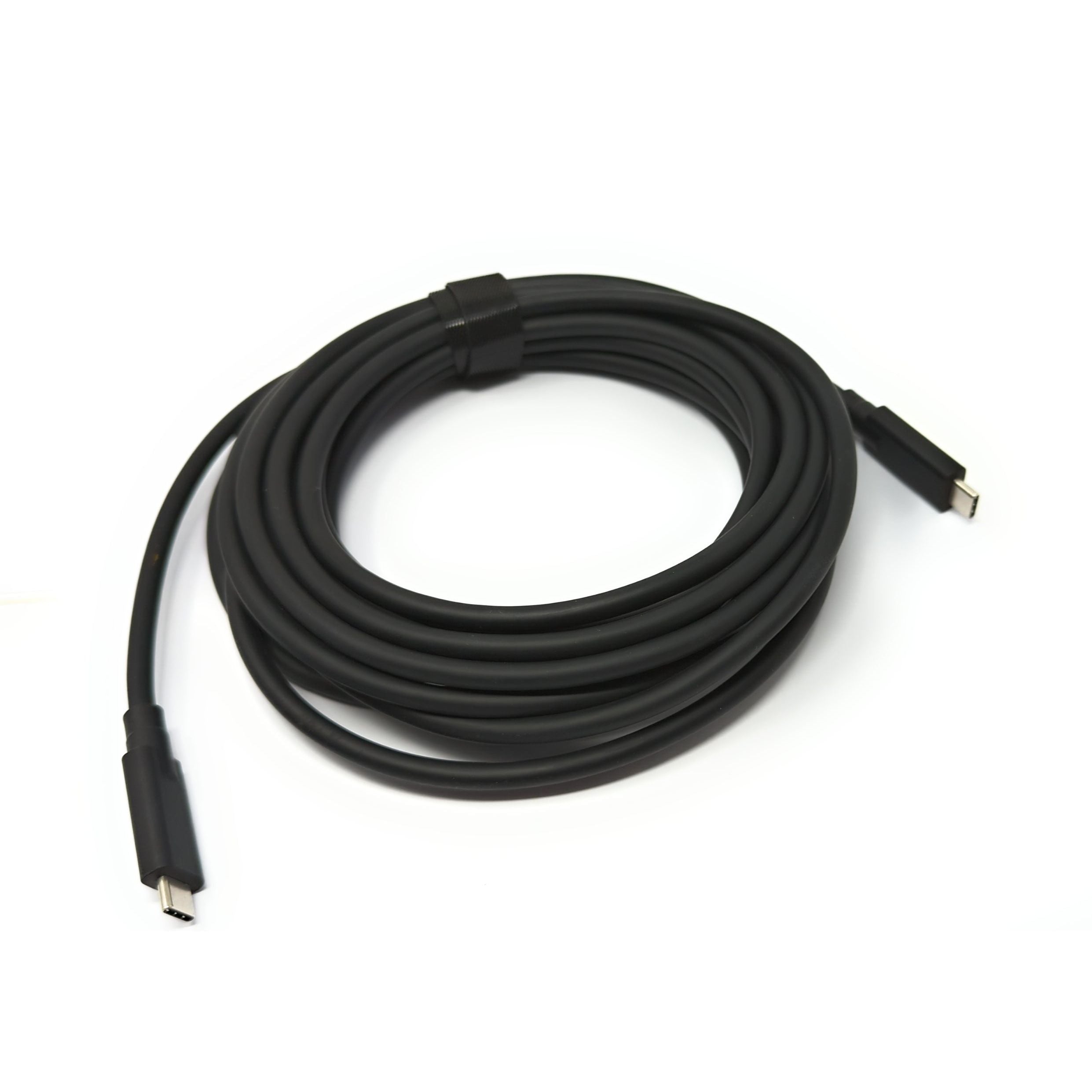 SYSTEM-S USB 3.2 Gen 2 Kabel Typ C Zu Typ C 5 m Schwarz Für Schnelle Datenübertragung Und Laden