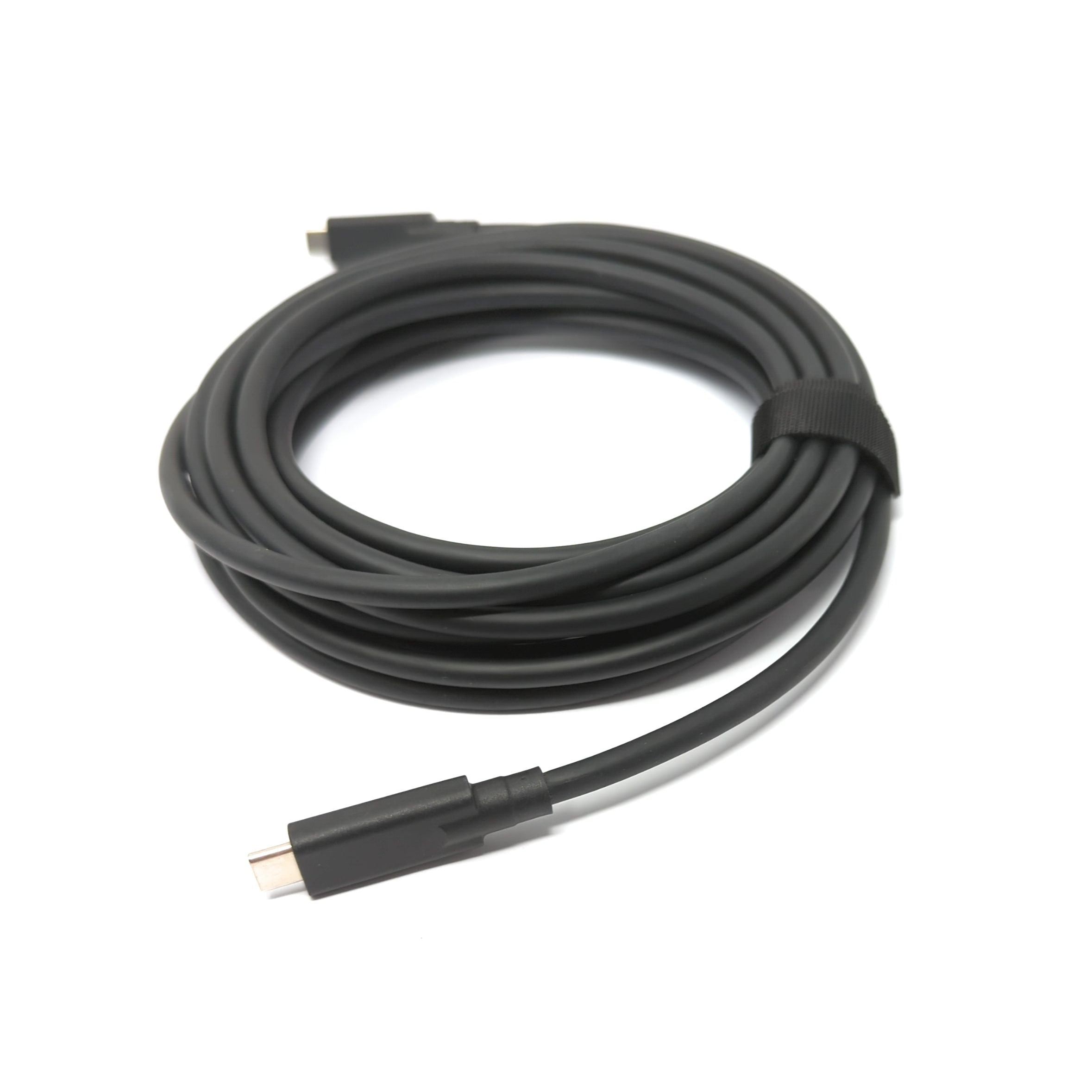 SYSTEM-S USB 3.2 Gen 2 Kabel Typ C Zu Typ C 5 m Schwarz Für Schnelle Datenübertragung Und Laden