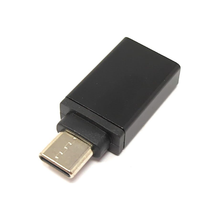 System-S USB C Adapter Typ C Stecker Zu USB A 3.0 Buchse Kabel Schwarz Mit USB 3.1 Geschwindigkeit Bis 5 Gbps