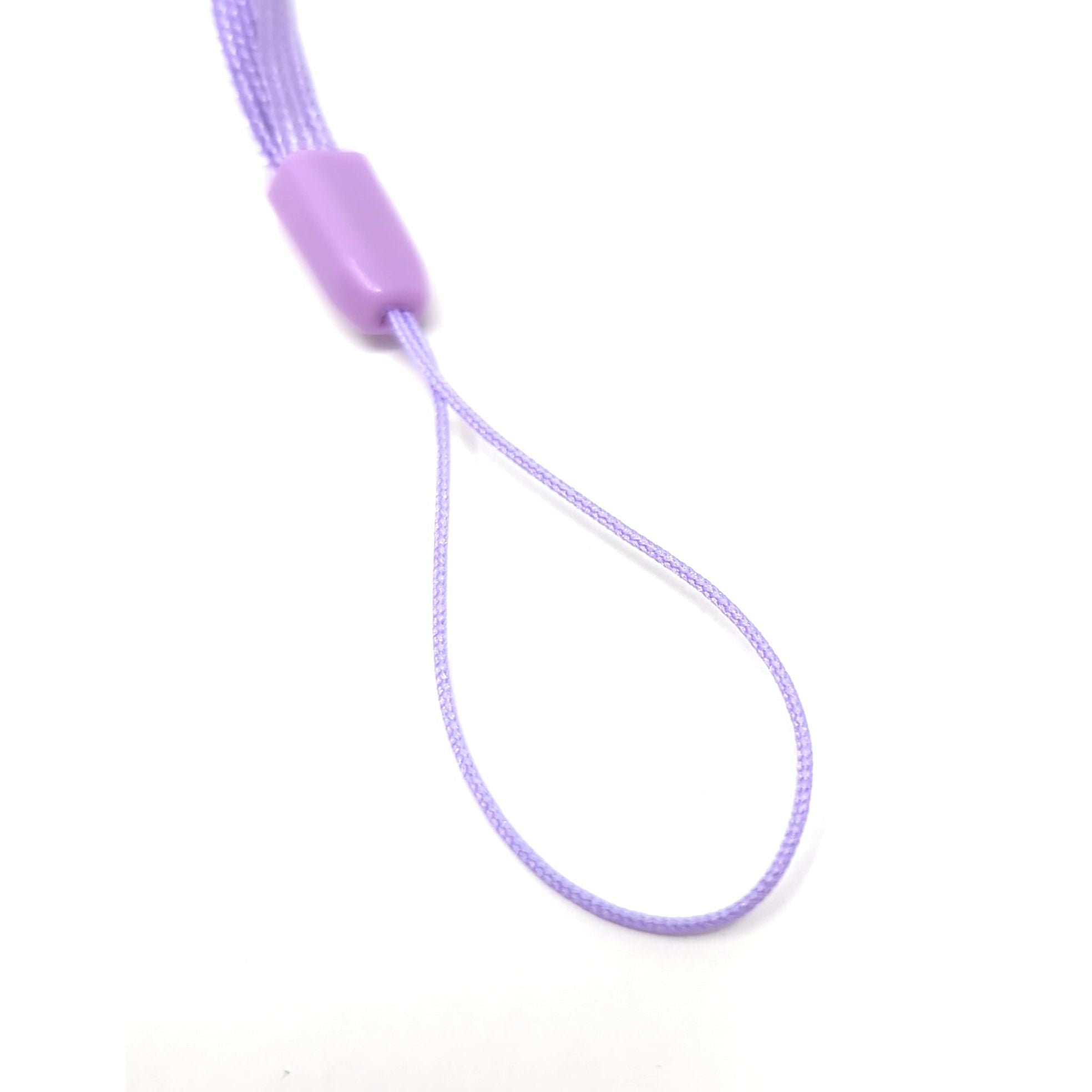 SYSTEM-S 5x Halsband Umhängeband Trageband mit Schlaufe in Lila für Smartphone MP3-Player