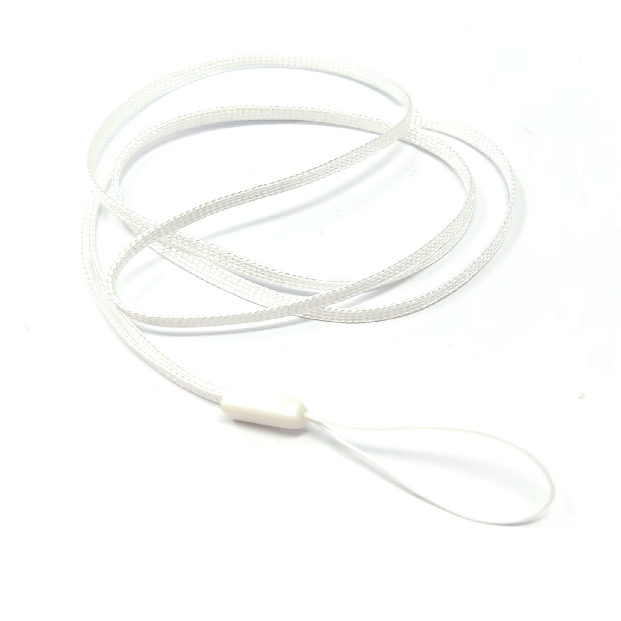 Weißes Halsband Umhängeband Mit Schlaufe Für Smartphone Und MP3-Player Robustes Nylon-Seil