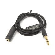 Audio Kabel Schwarz 100 Zentimeter Stereo Aux Klinke 3,5 mm Stecker Zu Buchse Für PC
