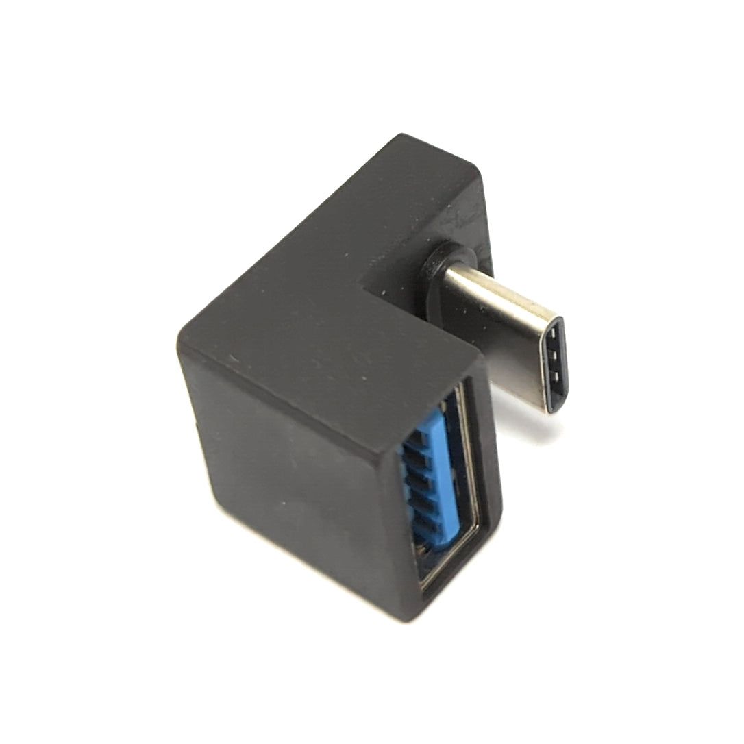 SYSTEM-S USB 3.1 Adapter Typ C Stecker zu 3.0 Typ A Buchse U Turn 180° Winkel Kabel