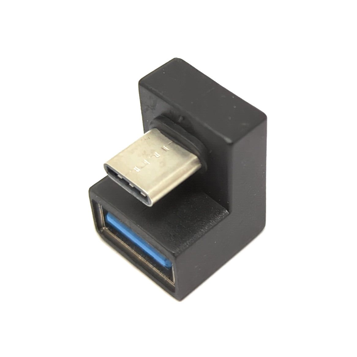 SYSTEM-S USB 3.1 Adapter Typ C Stecker zu 3.0 Typ A Buchse U Turn 180° Winkel Kabel