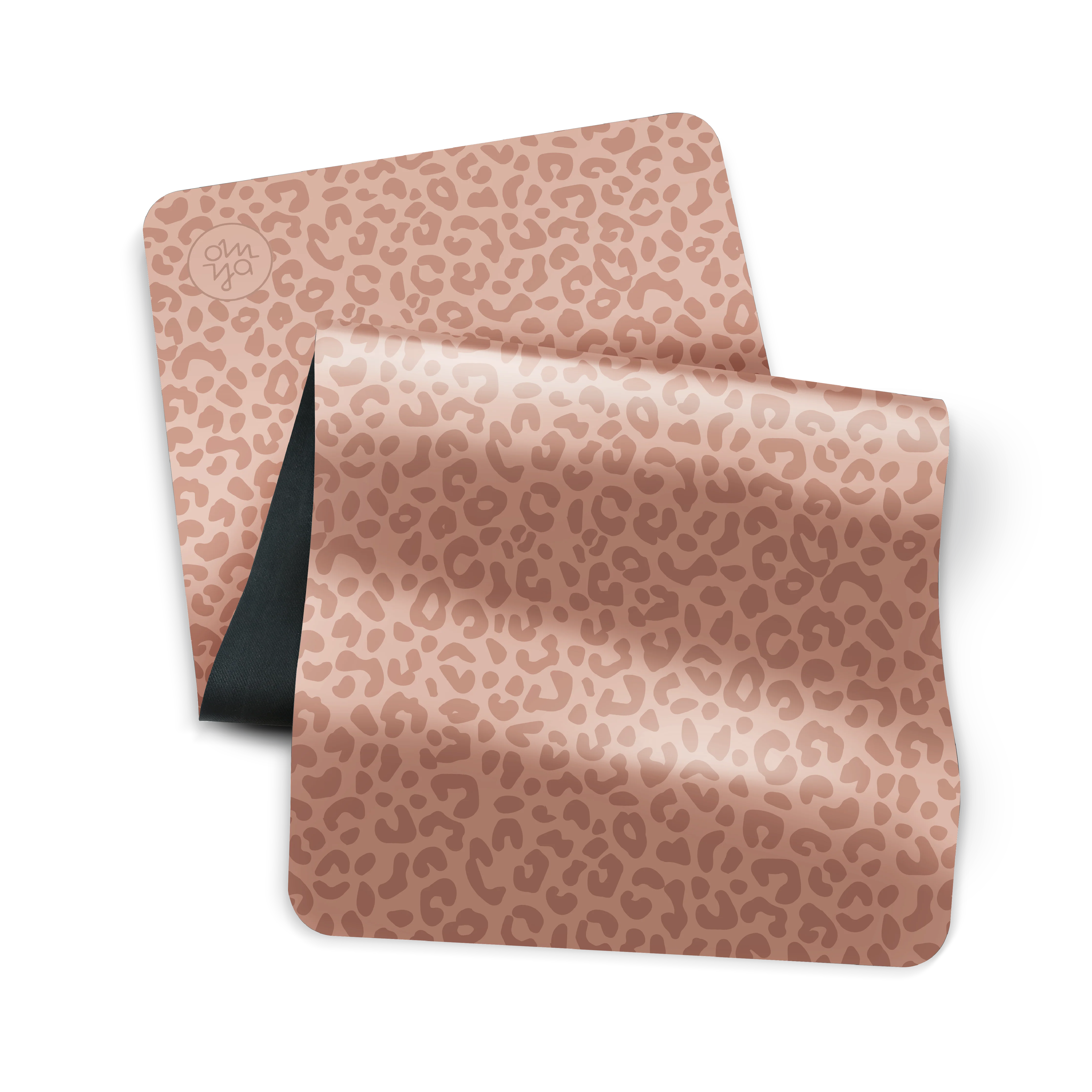 Advanced Grip Yogamatte Rosé Wild Katze OM YA Design Rutschfeste Oberfläche Top