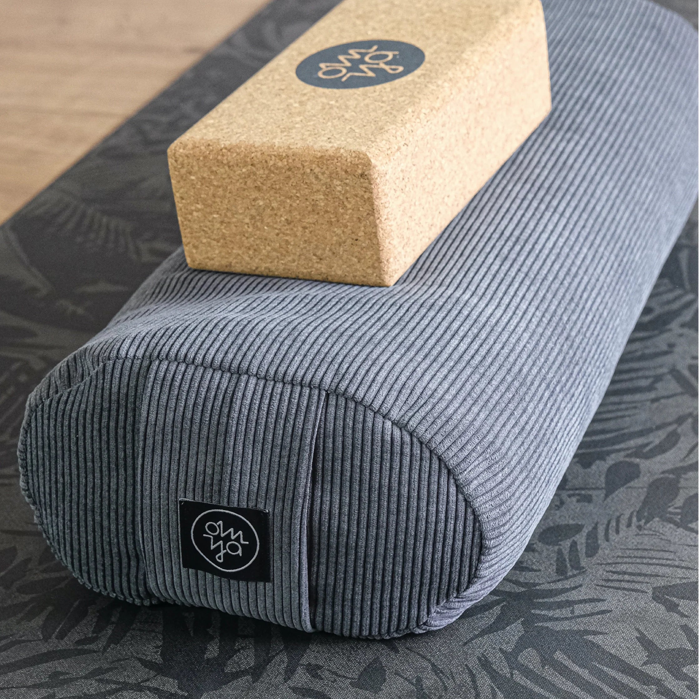 Design Yoga Bolster Granit Cord Langes Yoga Kissen Für Anspruchsvolle Posen Und Mehr Komfort In Der Praxis
