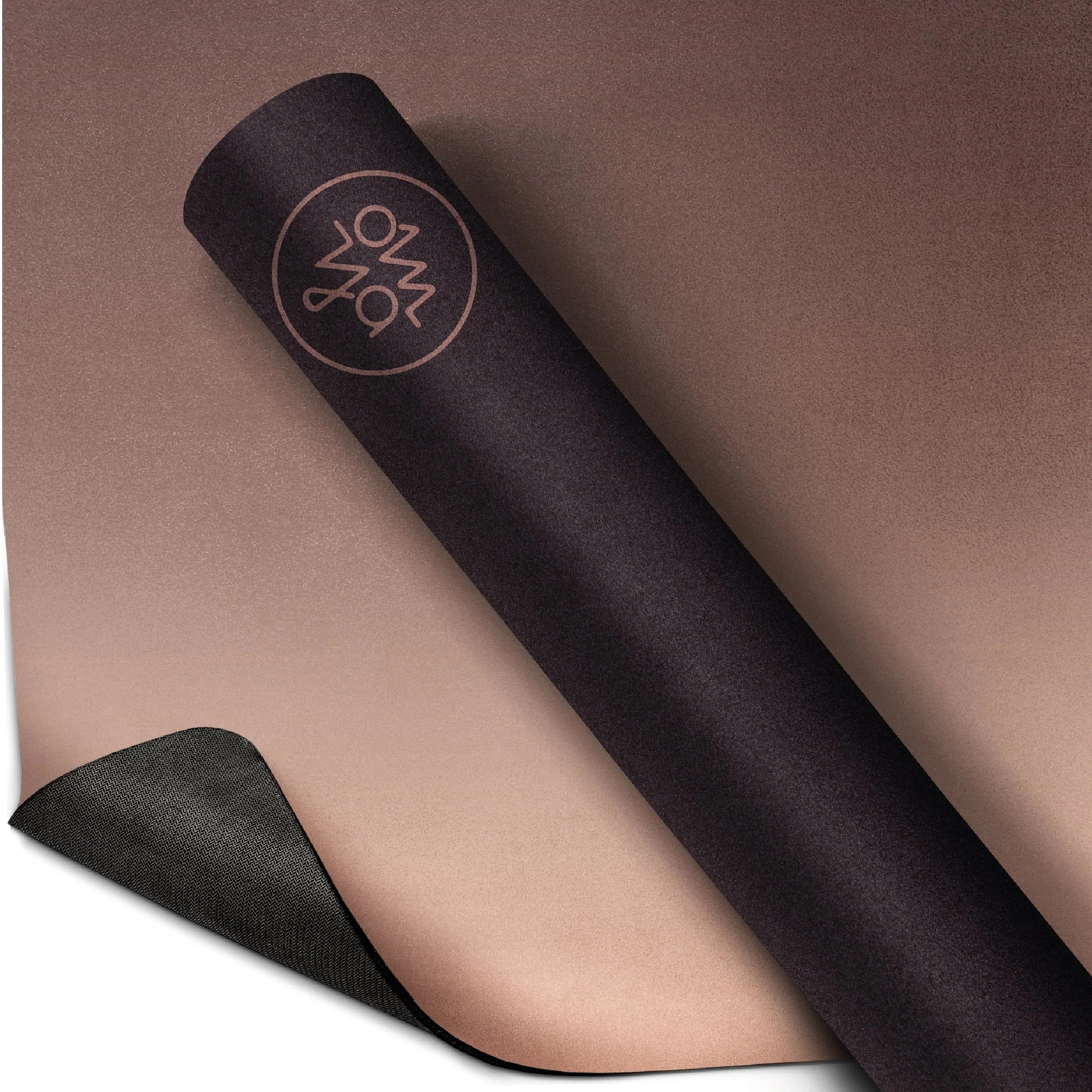 Sensual Flow Komfort Yogamatte Terracotta Blush von OM YA Design mit Mikrofaser Oberfläche und Griffigkeit