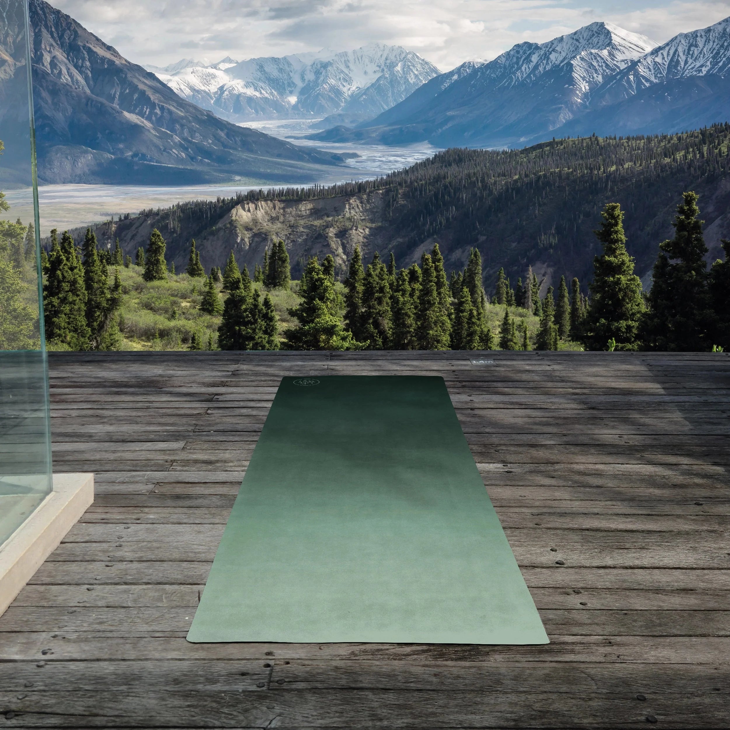 OM YA Design Travel Yogamatte Moraine Forest Leicht Und Kompakt Für Unterwegs Und Reisen