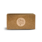 Yoga Kork Block Sand OM YA Design Yogablock Für Anfänger Flexibilität Ausrichtung Stabilität