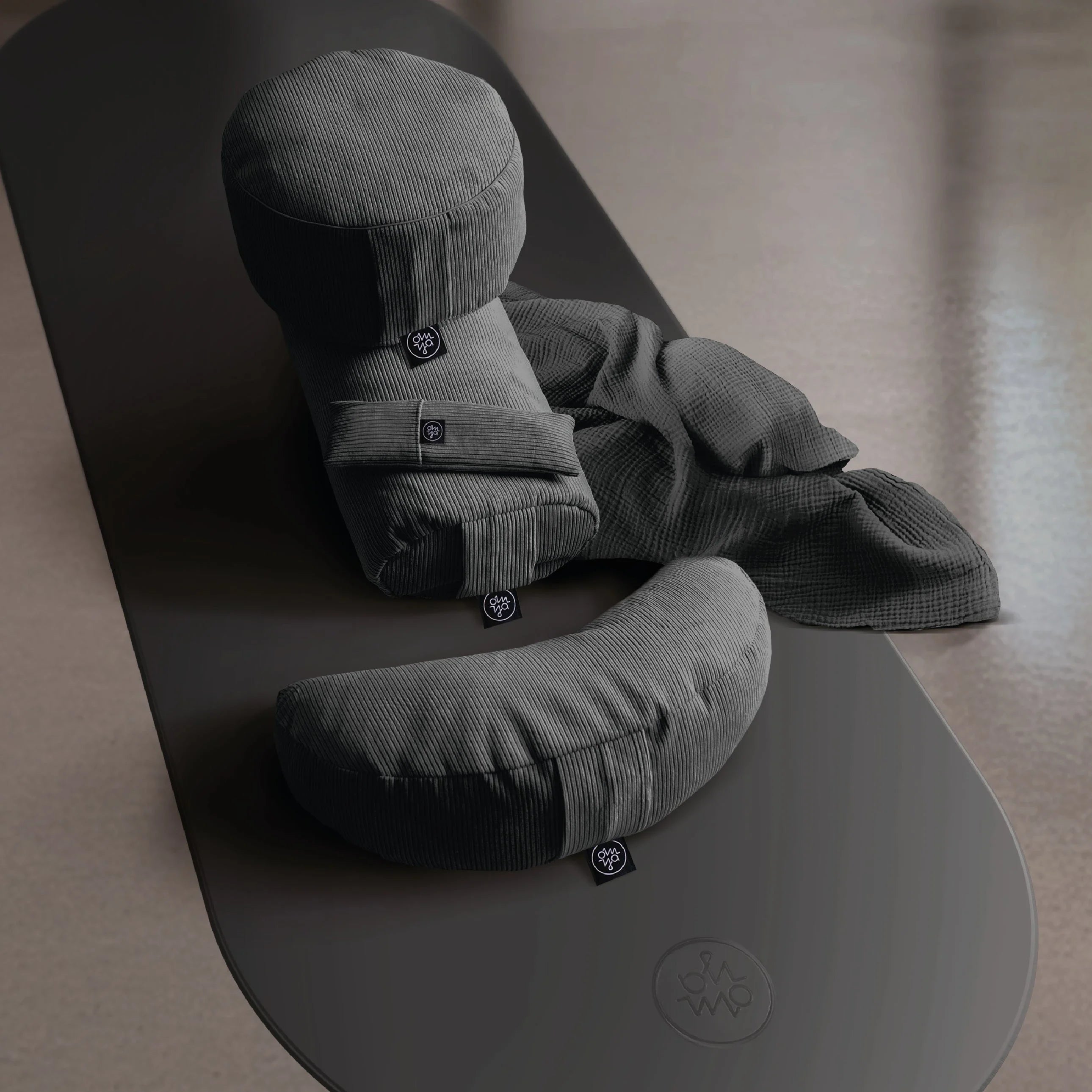 Oval Advanced Grip Yogamatte Granit Rutschfeste Oberfläche Strapazierfähige PU Matte Für Yoga Stabilität Und Sicherheit