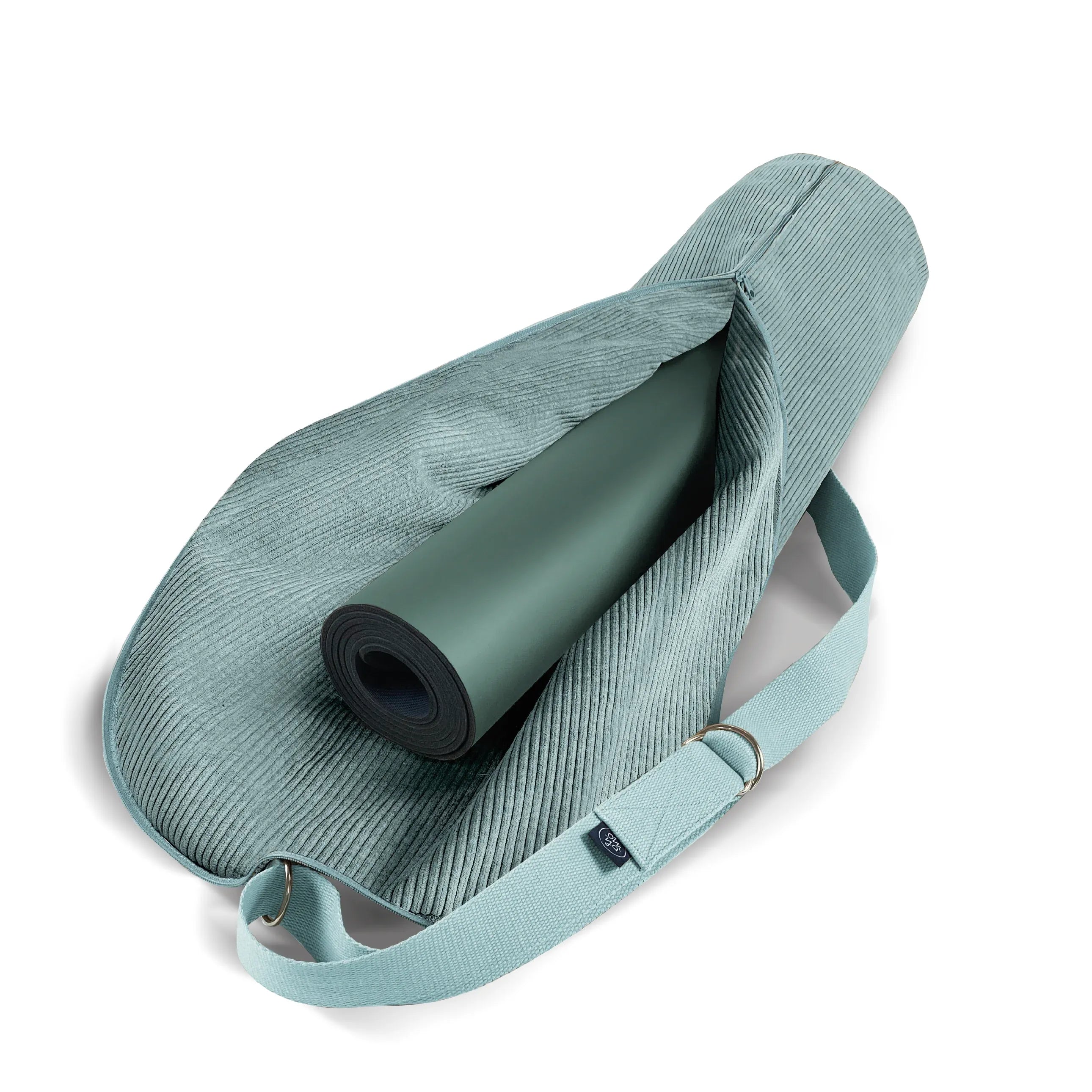 Yogamatten Tasche Aqua OM YA Design Hochwertige Tragetasche für Matte und Zubehör Stilvoll Unterwegs und zu Hause