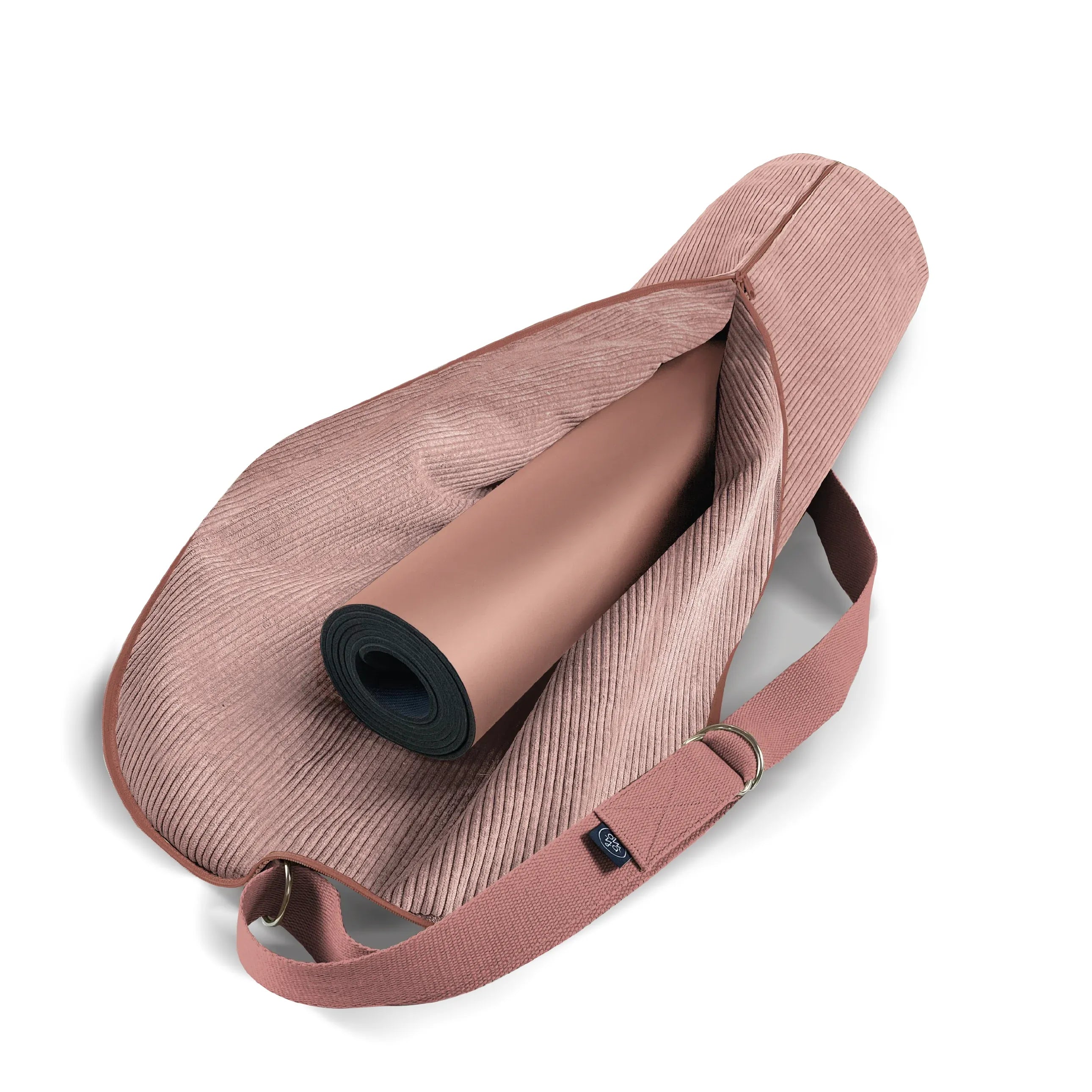 OM YA Design Yogamatten Tasche Blush Farbton Praktischer Transport Und Stilvolle Aufbewahrung Für Matte Und Utensilien